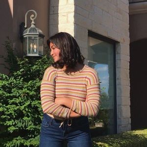 🌱Cropped Crotchet Top